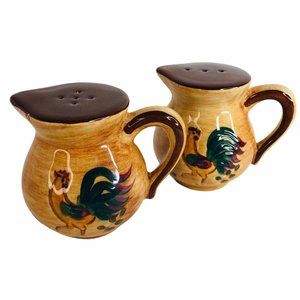 Pennsbury Pottery Red Rooster Salt and Pepper Shak